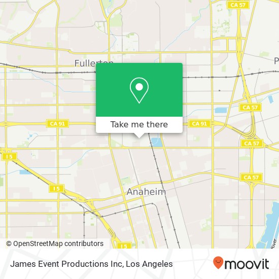 James Event Productions Inc map