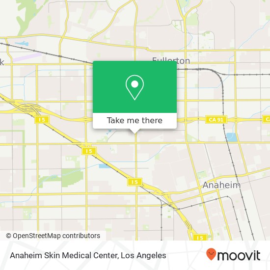 Mapa de Anaheim Skin Medical Center