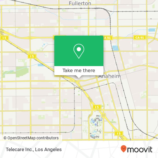 Telecare Inc. map