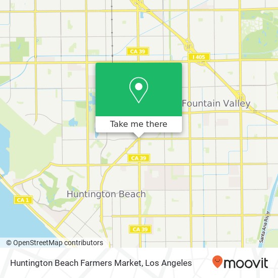 Mapa de Huntington Beach Farmers Market