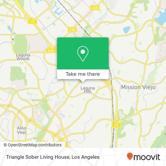 Triangle Sober Living House map