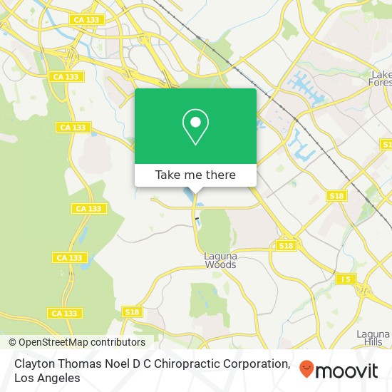 Clayton Thomas Noel D C Chiropractic Corporation map