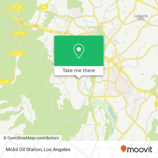 Mobil Oil Station map