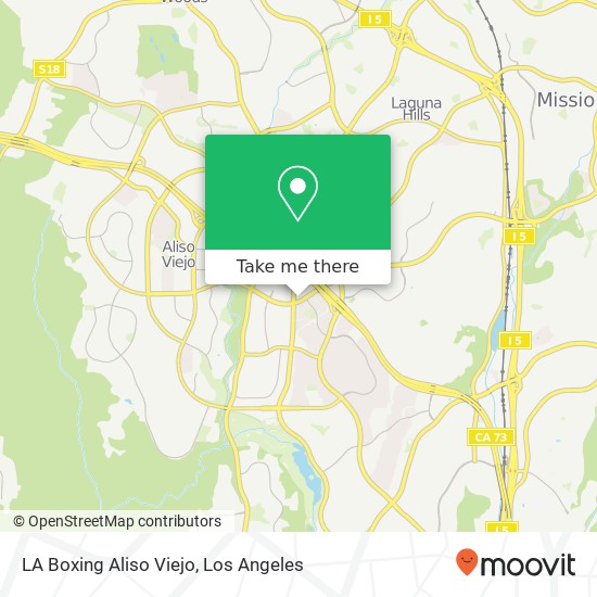 LA Boxing Aliso Viejo map
