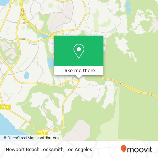 Mapa de Newport Beach Locksmith