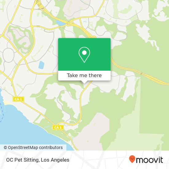 OC Pet Sitting map