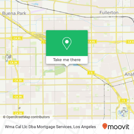 Mapa de Wma Cal Llc Dba Mortgage Services
