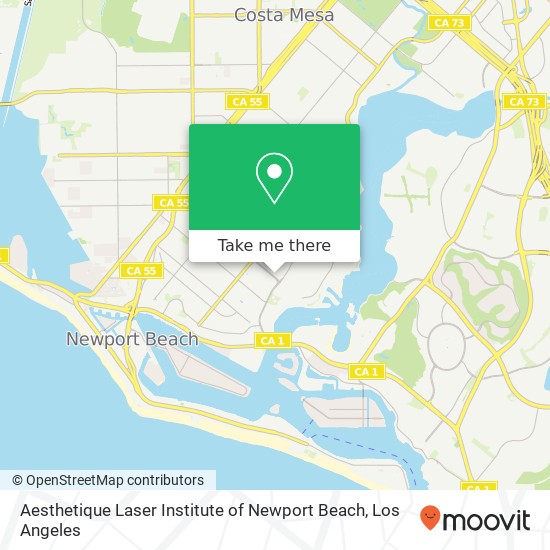 Mapa de Aesthetique Laser Institute of Newport Beach