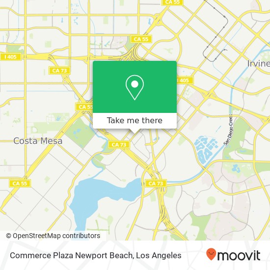 Mapa de Commerce Plaza Newport Beach