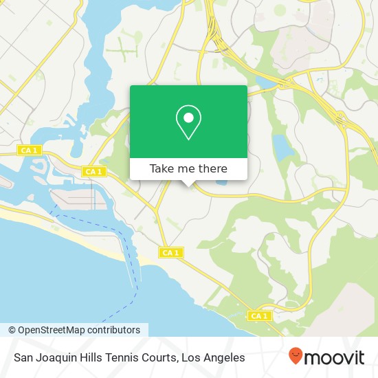 Mapa de San Joaquin Hills Tennis Courts