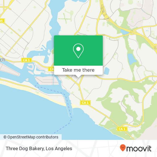 Mapa de Three Dog Bakery