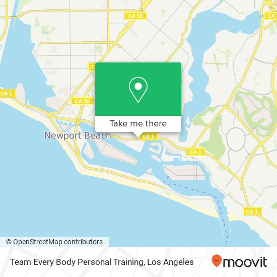 Team Every Body Personal Training map