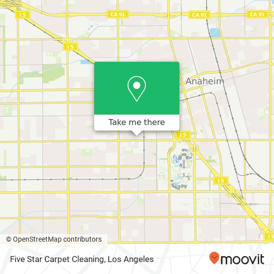 Five Star Carpet Cleaning map