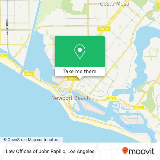 Mapa de Law Offices of John Rapillo