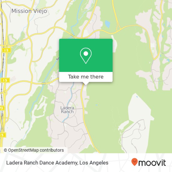 Mapa de Ladera Ranch Dance Academy