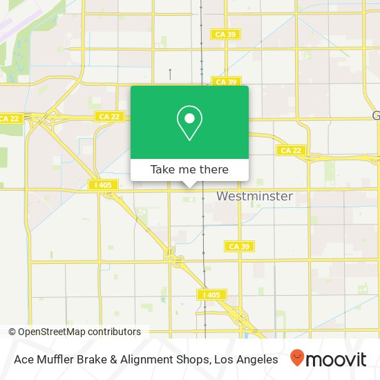 Mapa de Ace Muffler Brake & Alignment Shops