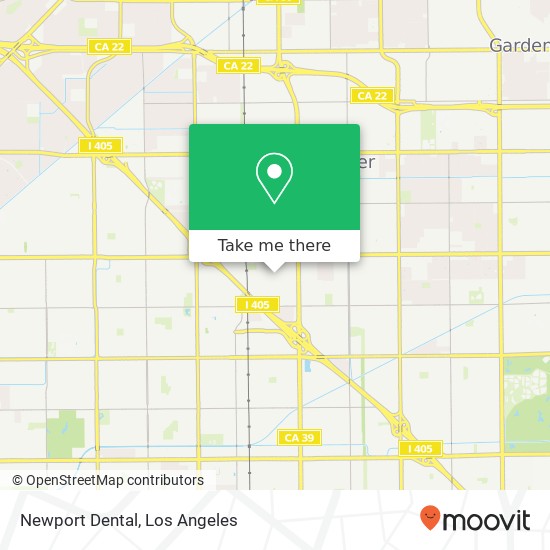 Newport Dental map