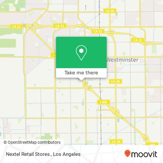 Mapa de Nextel Retail Stores.