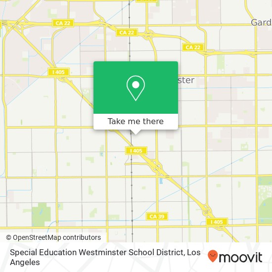 Special Education Westminster School District map