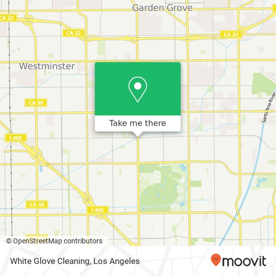 White Glove Cleaning map