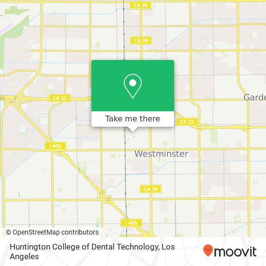 Mapa de Huntington College of Dental Technology