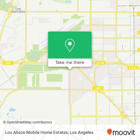 Los Alisos Mobile Home Estates map