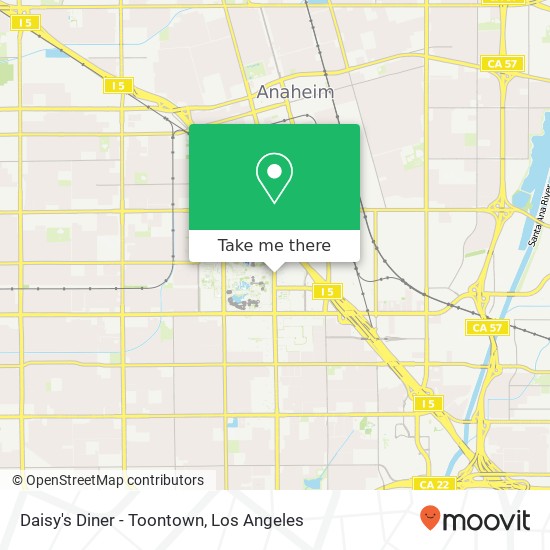 Mapa de Daisy's Diner - Toontown