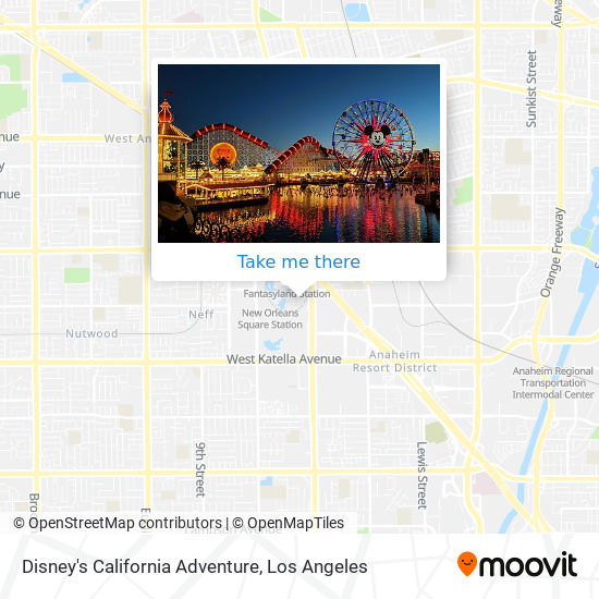 Disney's California Adventure map