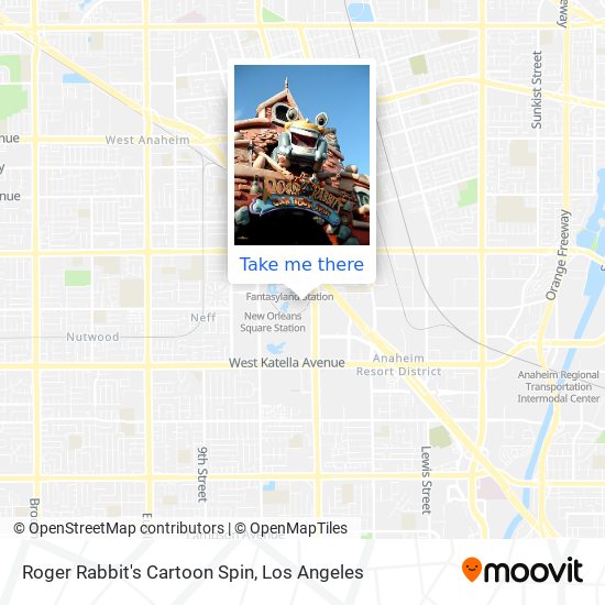 Roger Rabbit's Cartoon Spin map
