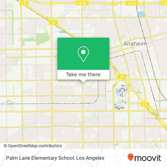 Palm Lane Elementary School map