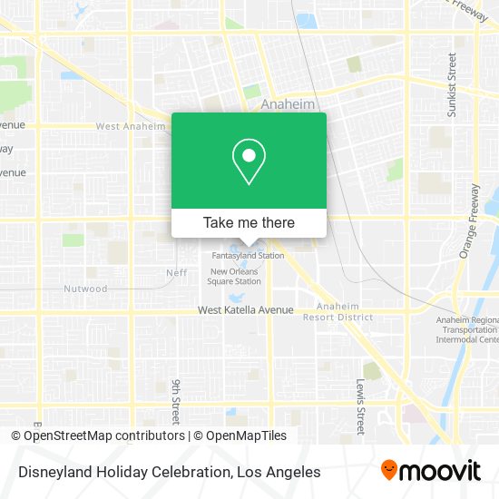Disneyland Holiday Celebration map