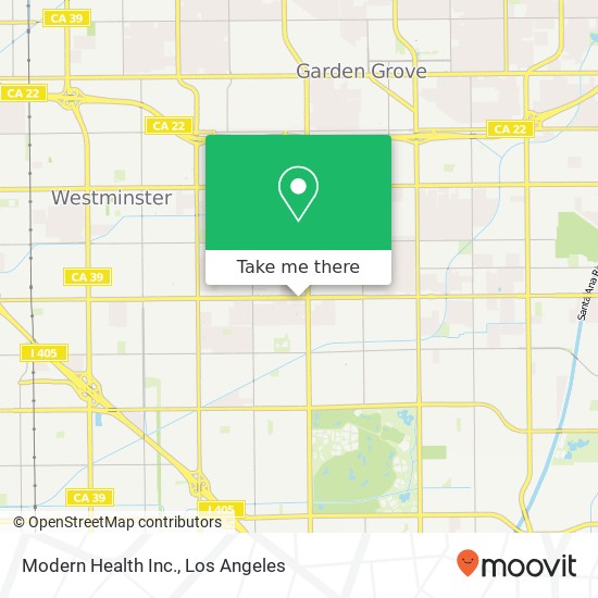 Modern Health Inc. map