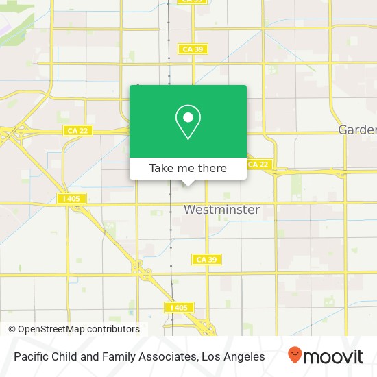 Pacific Child and Family Associates map