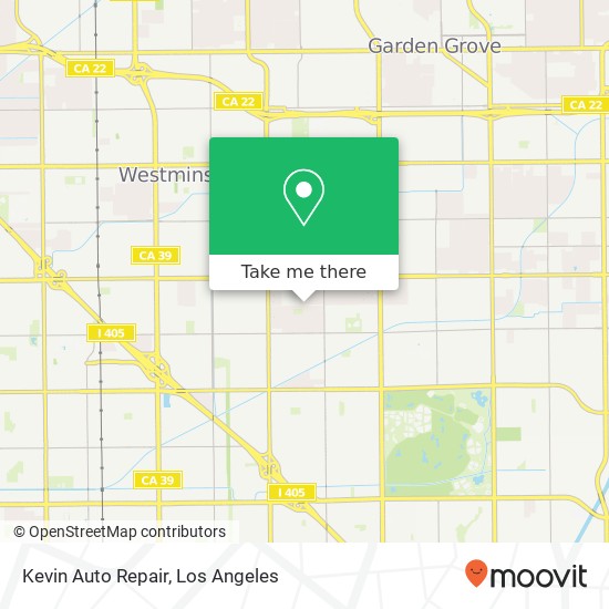 Mapa de Kevin Auto Repair