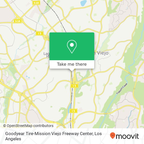 Mapa de Goodyear Tire-Mission Viejo Freeway Center