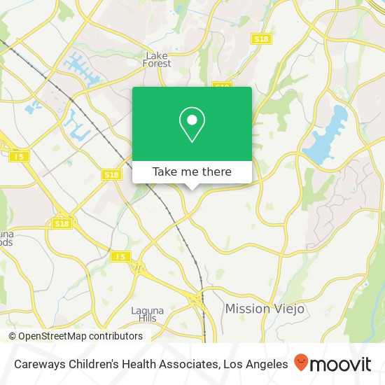 Mapa de Careways Children's Health Associates