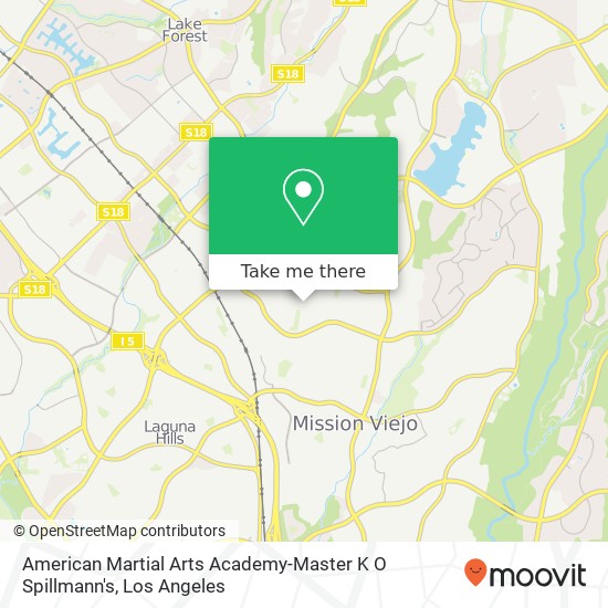American Martial Arts Academy-Master K O Spillmann's map