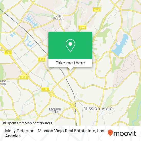 Molly Peterson - Mission Viejo Real Estate Info map