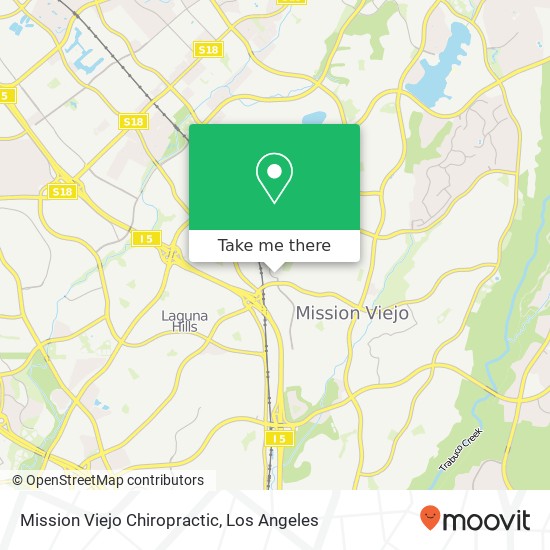Mission Viejo Chiropractic map