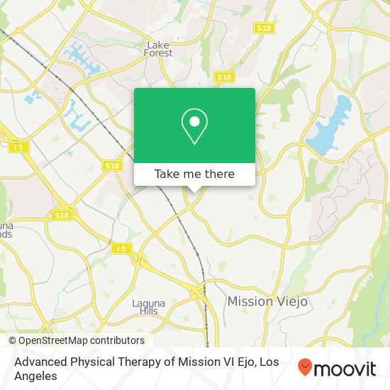 Advanced Physical Therapy of Mission VI Ejo map