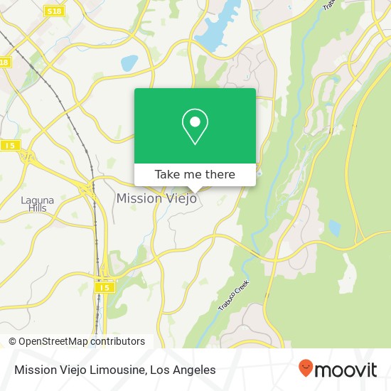 Mission Viejo Limousine map