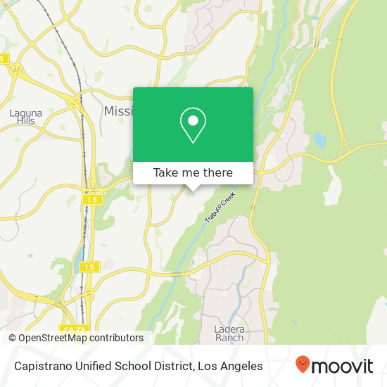 Mapa de Capistrano Unified School District