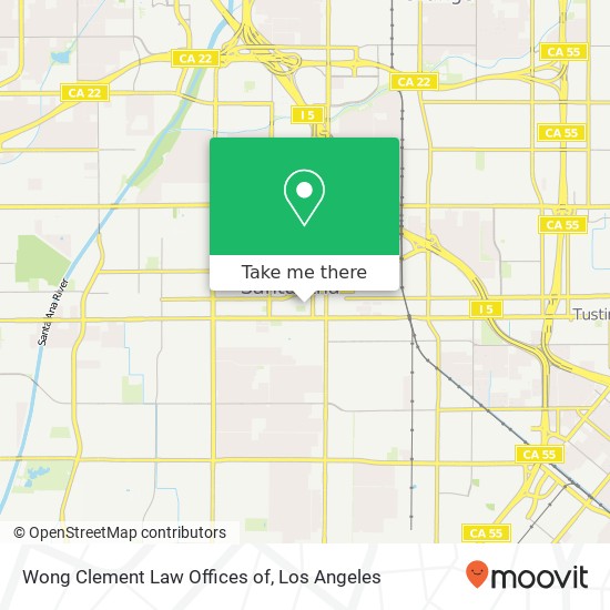 Wong Clement Law Offices of map