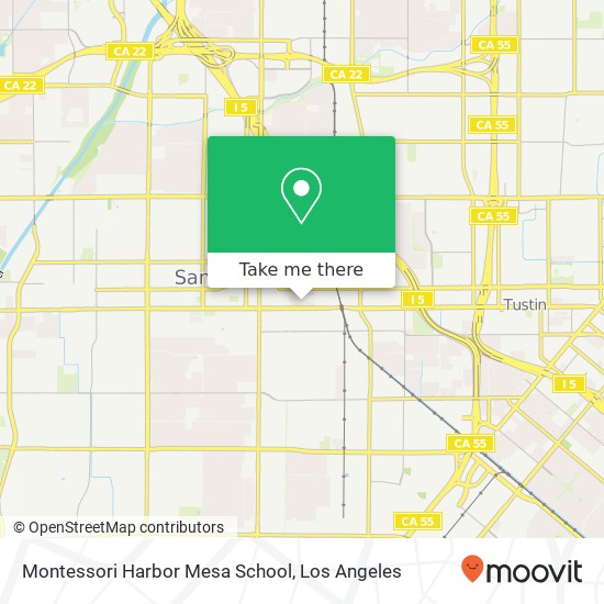 Montessori Harbor Mesa School map