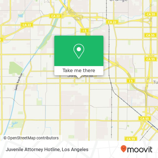 Mapa de Juvenile Attorney Hotline