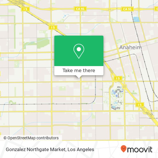 Mapa de Gonzalez Northgate Market