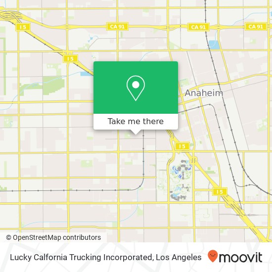 Lucky Calfornia Trucking Incorporated map