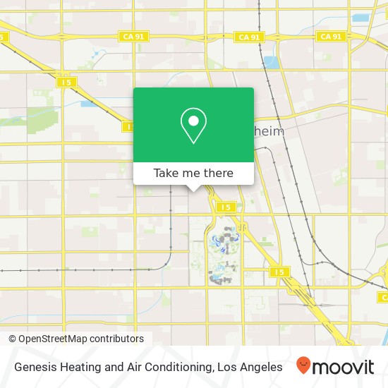 Genesis Heating and Air Conditioning map