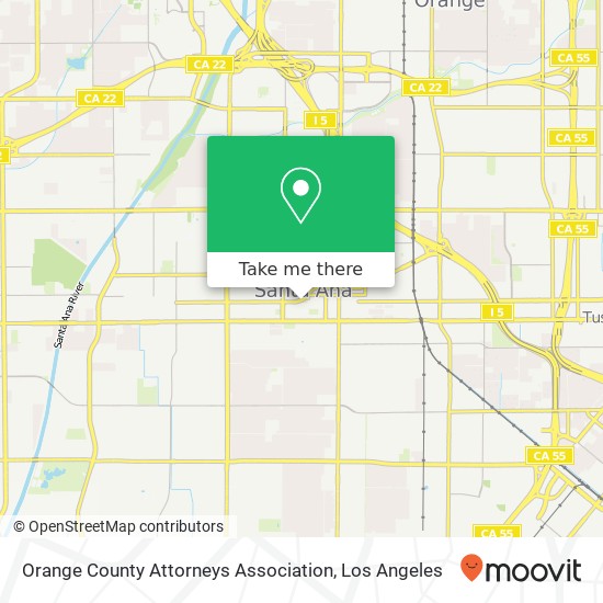 Orange County Attorneys Association map