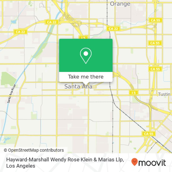 Mapa de Hayward-Marshall Wendy Rose Klein & Marias Llp